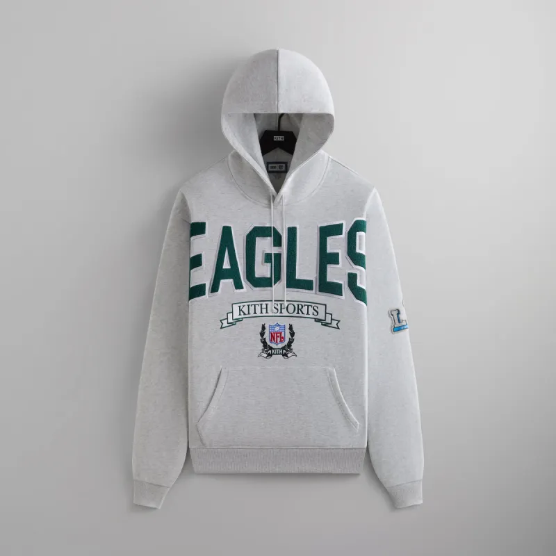 Kith & '47 for the NFL: Eagles Nelson Hoodie - Light Heather Grey sold by Kith