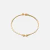 Maor Unity Curb 3MM Bangle in Yellow Gold - Gold sold by Kith