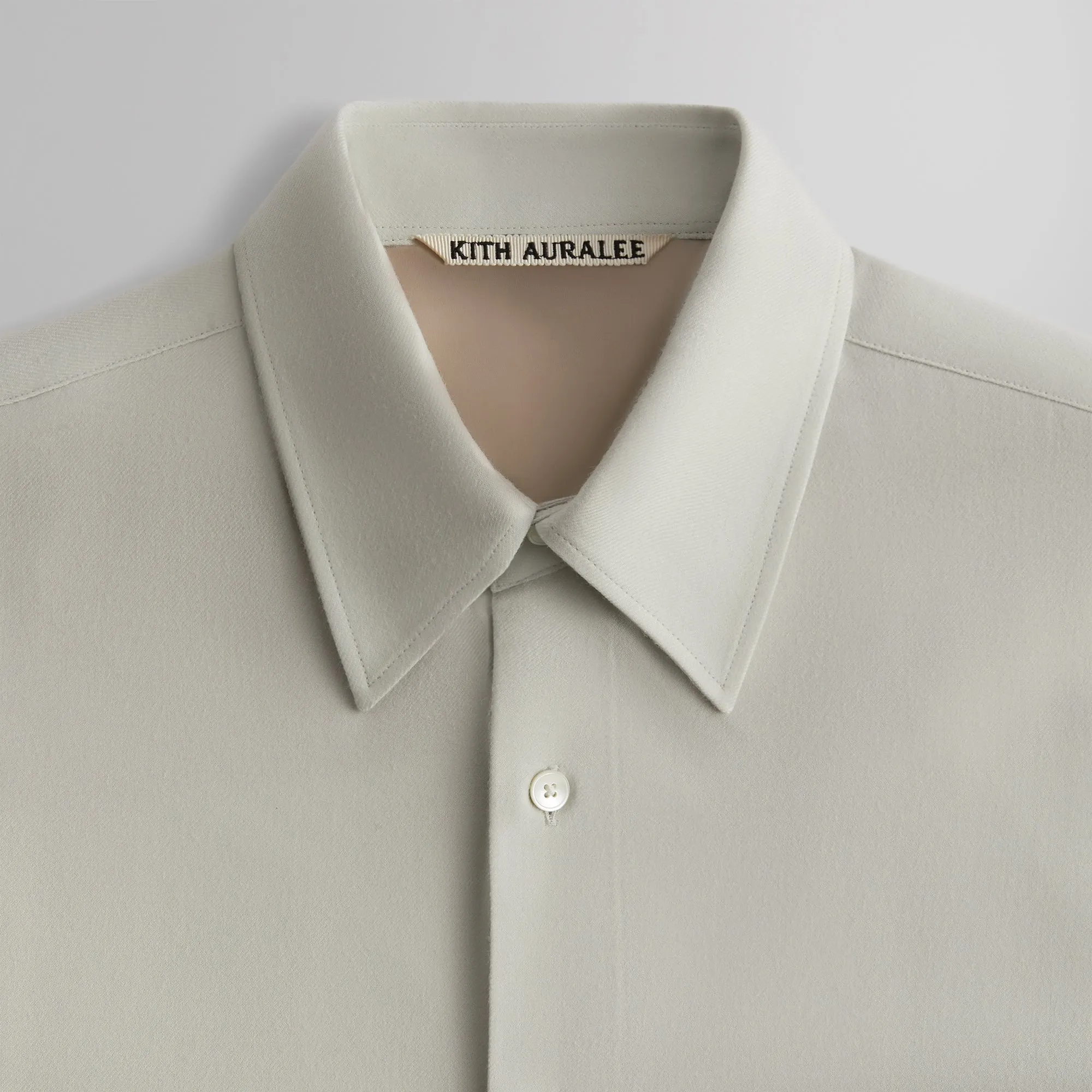 Kith 101 for Auralee Super Light Wool Shirt - Mercury sold by Kith product image thumbnail 3