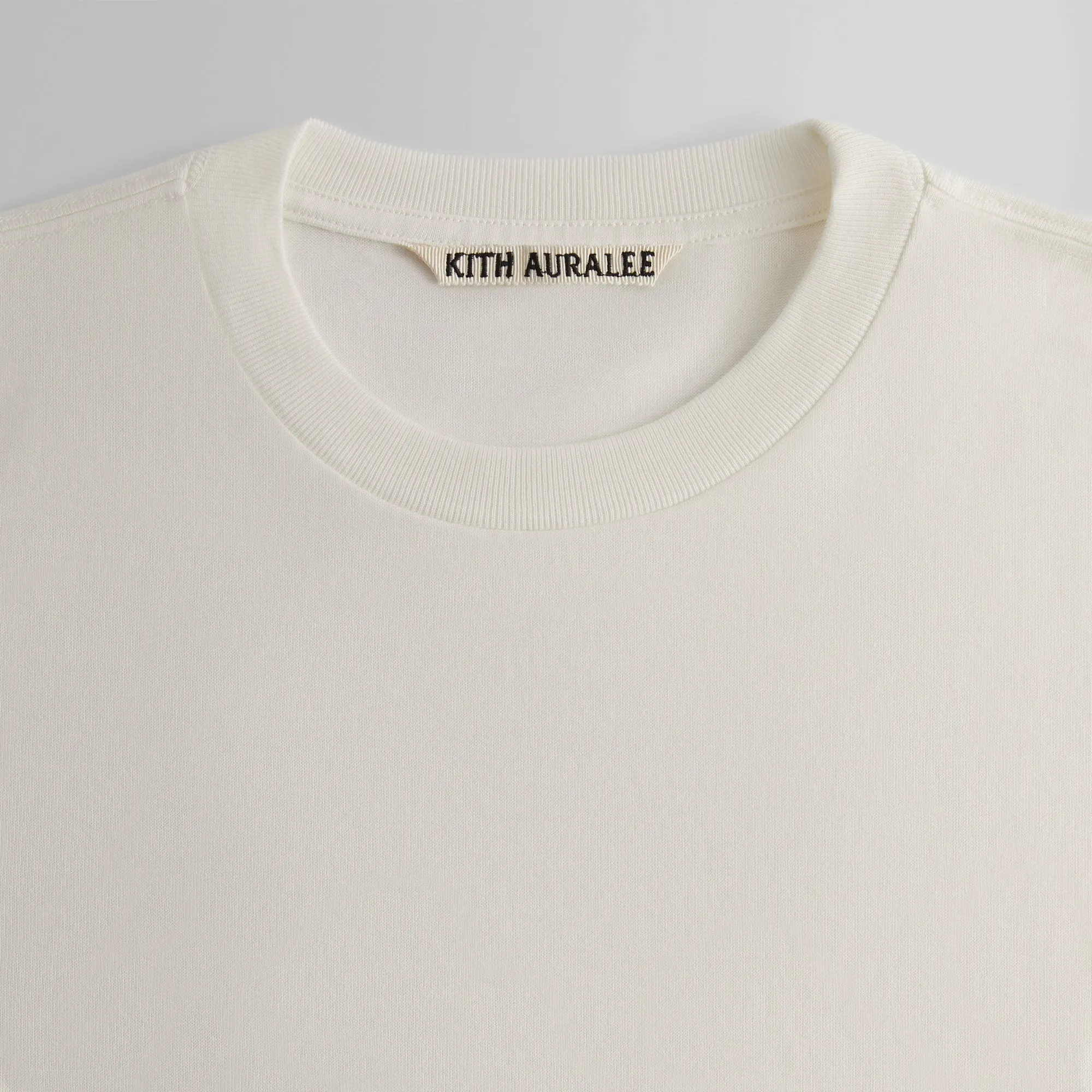 Kith 101 for Auralee Luster Plaiting Long Sleeve Tee - Tofu sold by Kith product image thumbnail 3