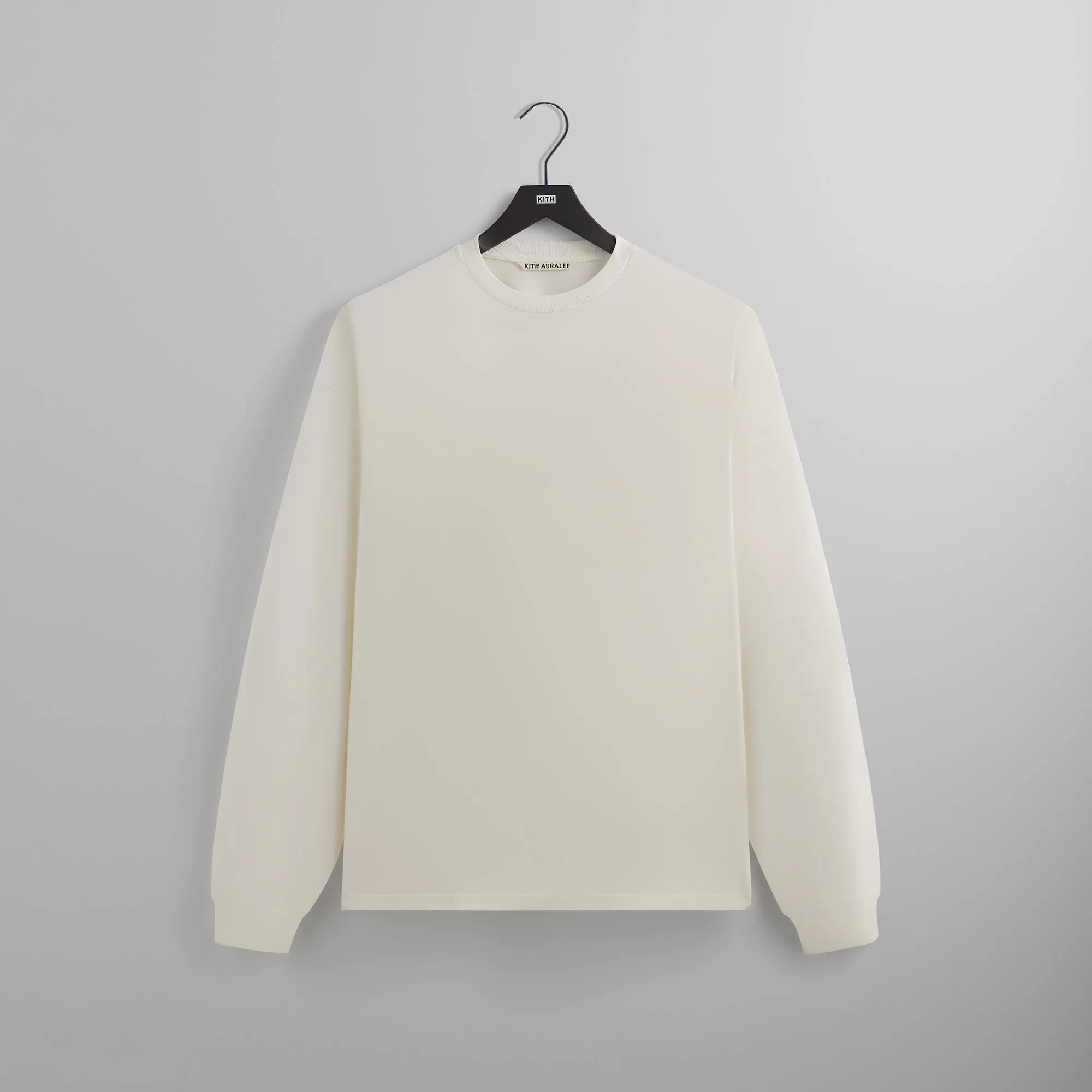 Kith 101 for Auralee Luster Plaiting Long Sleeve Tee - Tofu sold by Kith