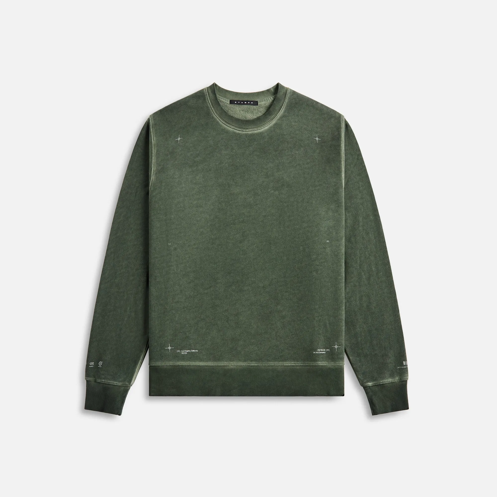 Stampd Sandlands Oil Washed Crewneck - Pine sold by Kith