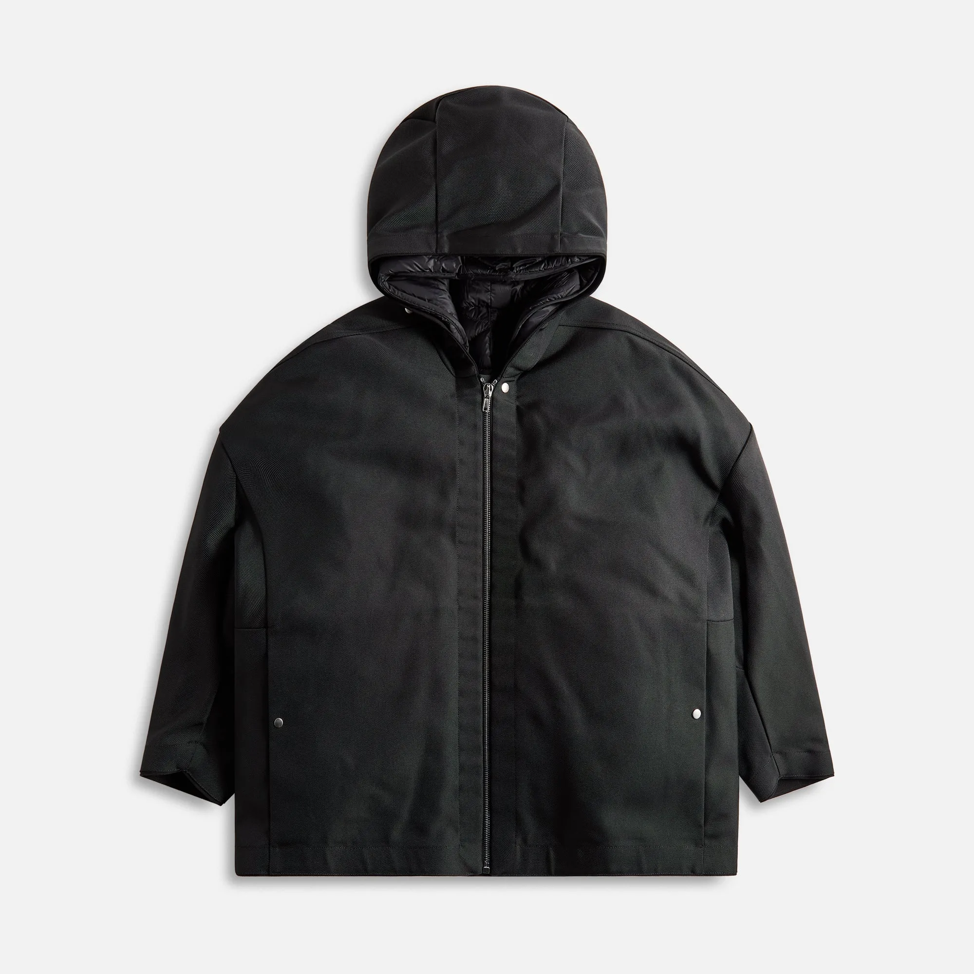 Rick Owens Giacca Piumino Hooded Peter - Black sold by Kith