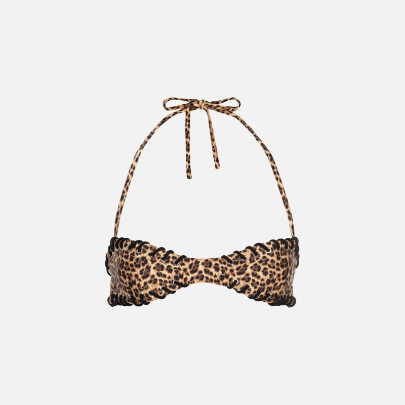 Miaou Luz Bikini Top - Leopard made by Miaou