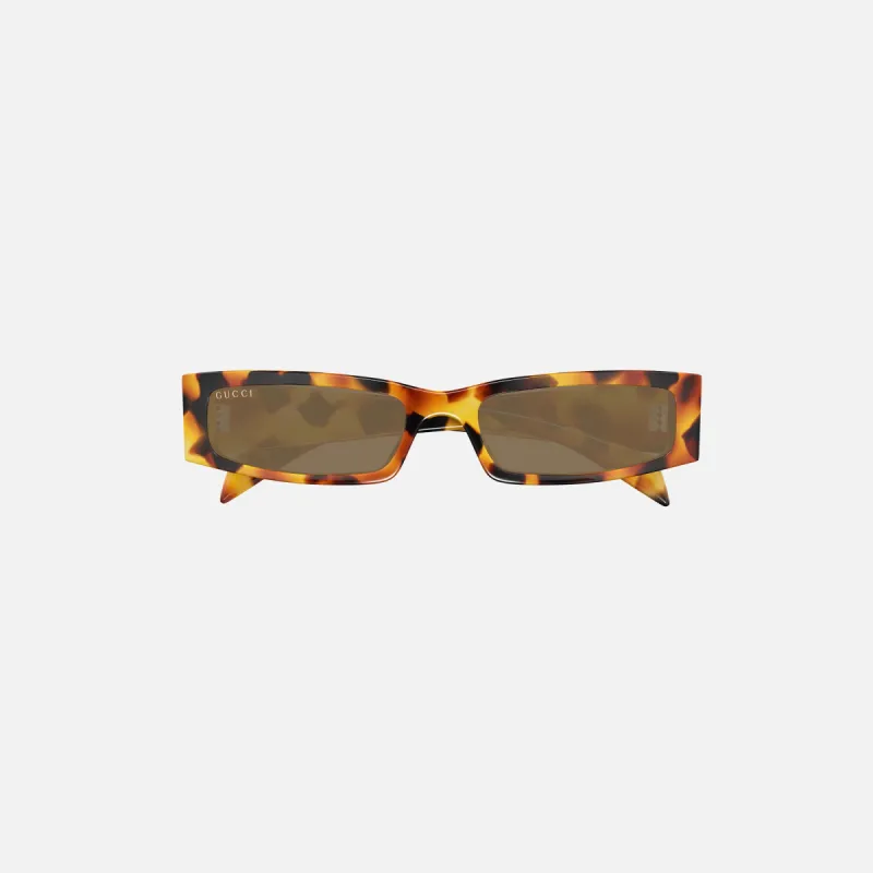 Gucci Rectangular Frame - Tortoise sold by Kith