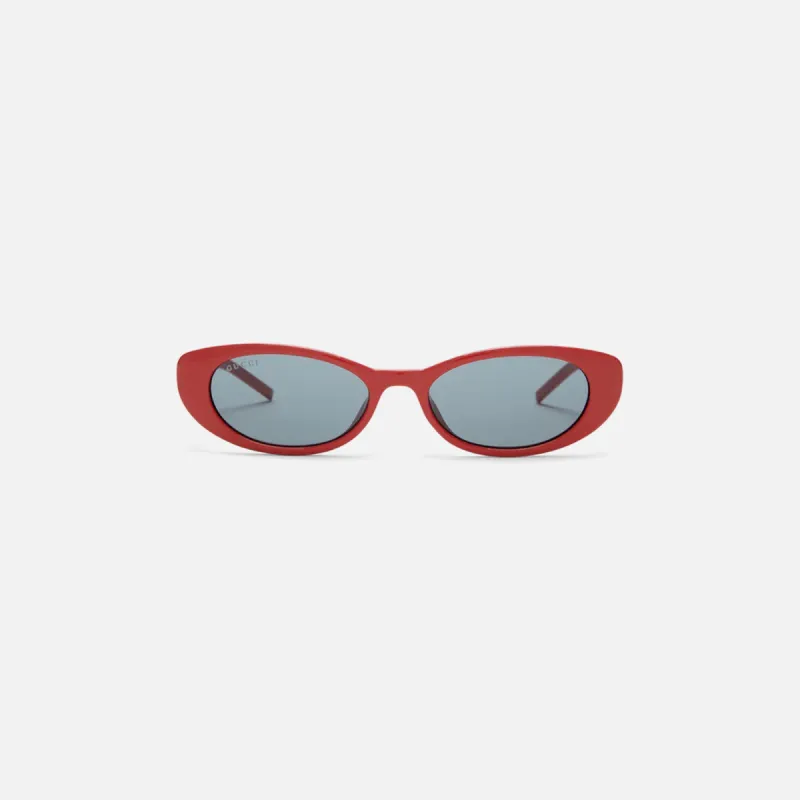 Gucci Oval Injection Frame - Red sold by Kith