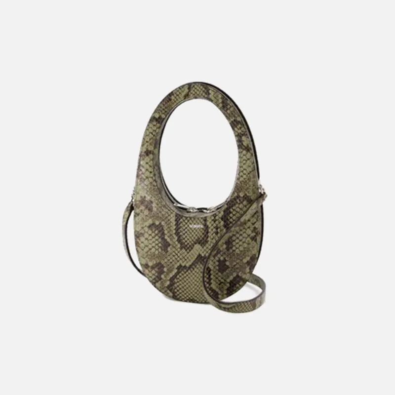Coperni Python Printed Swipe Bag - Green sold by Kith
