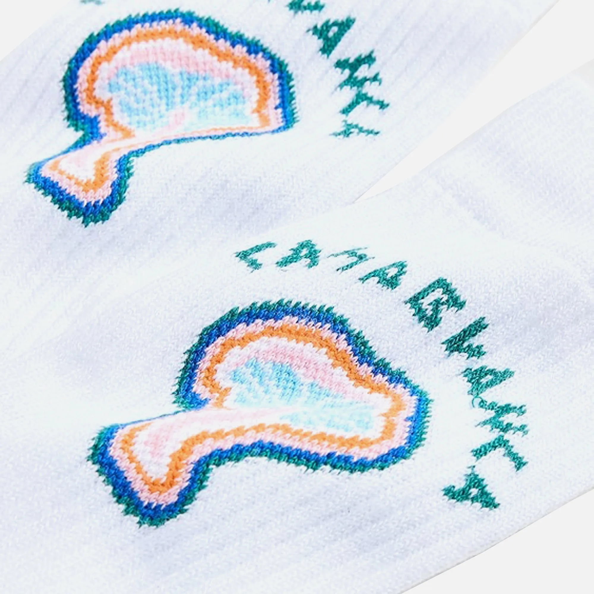 Casablanca Rainbow Mushroom Socks - White sold by Kith product image thumbnail 2