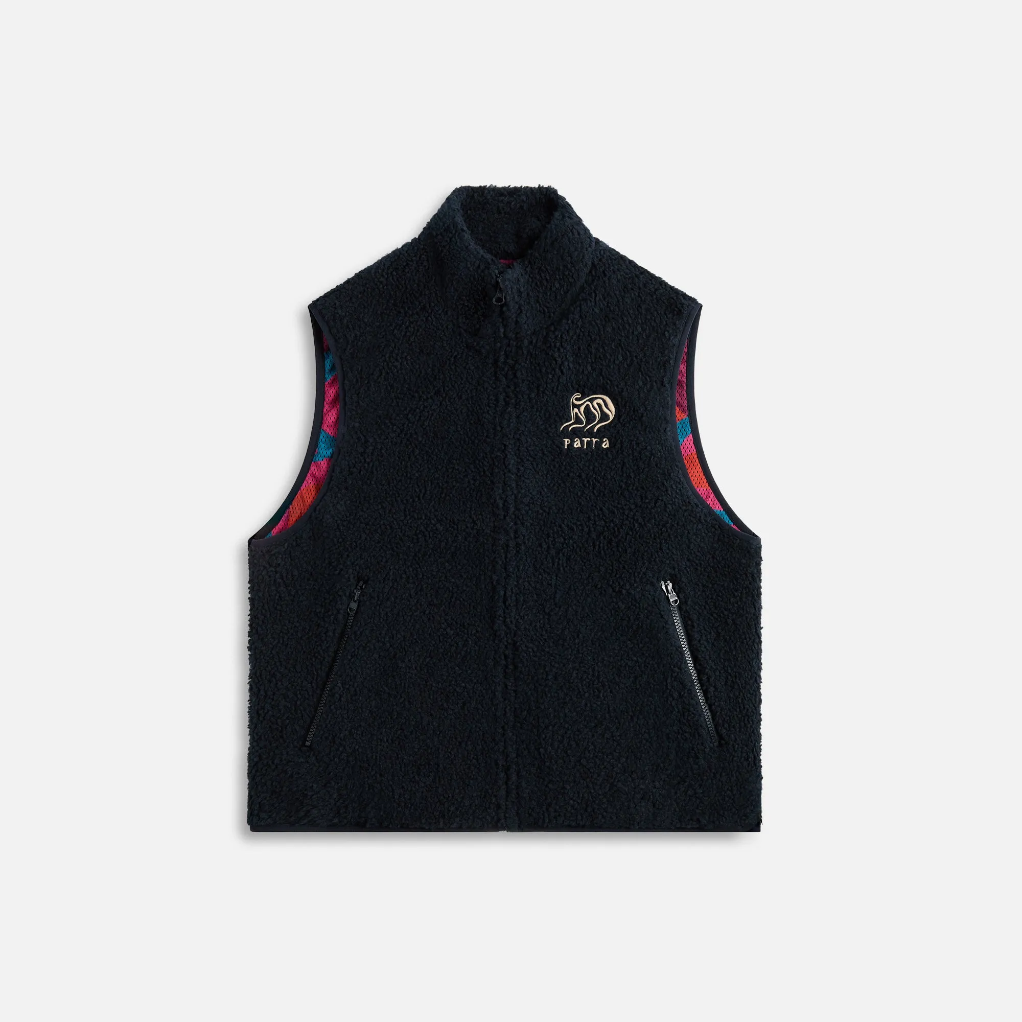 by Parra Chest Alien Vest - Midnight Blue sold by Kith