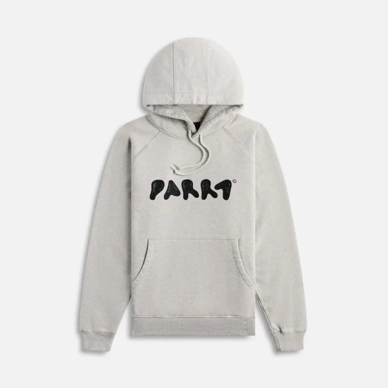by Parra Blob Logo Hooded Sweatshirt - Heather Grey sold by Kith