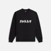 by Parra Blob Logo Crew Neck Sweatshirt - Washed Black sold by Kith