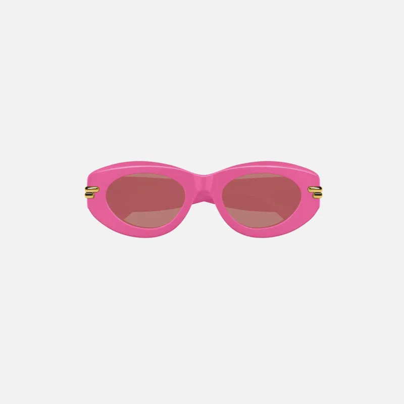 Bottega Veneta Recycled Acetate Frame - Pink sold by Kith