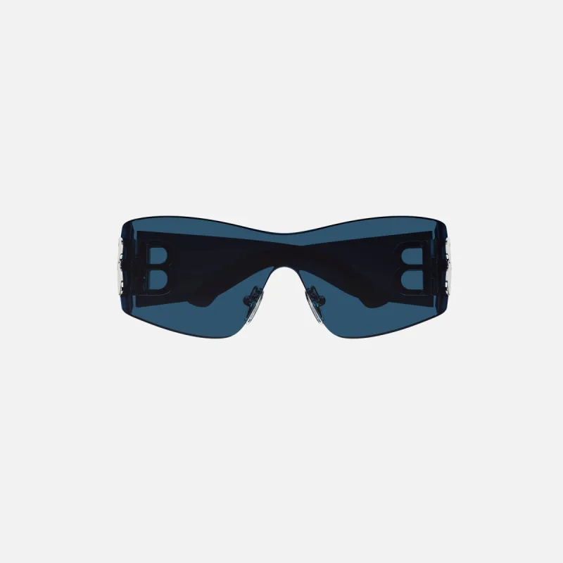 Balenciaga Injected Mask Sunglass - Blue made by Balenciaga