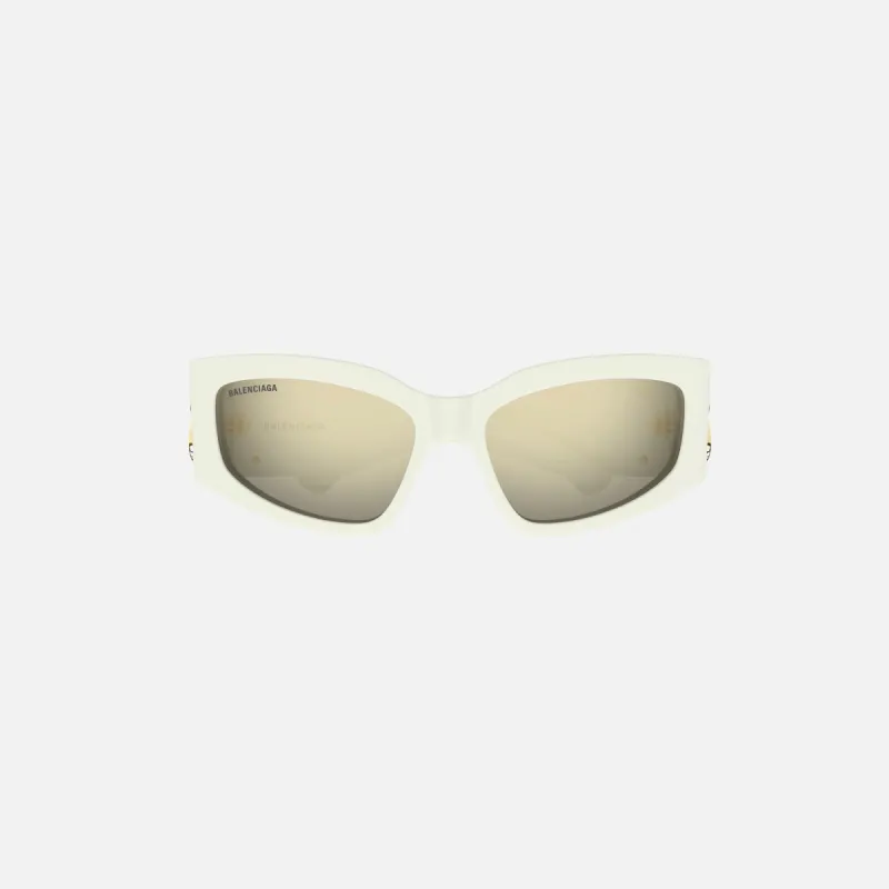 Balenciaga Bossy Cat Sunglasses - White sold by Kith