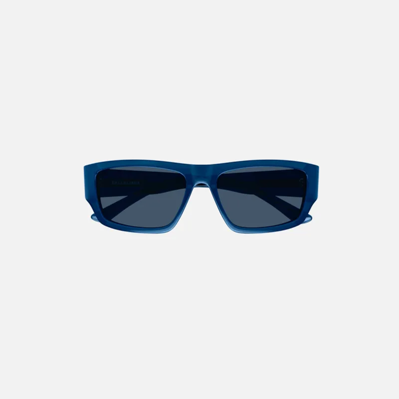 Balenciaga Acetate Logo Frame - Blue sold by Kith