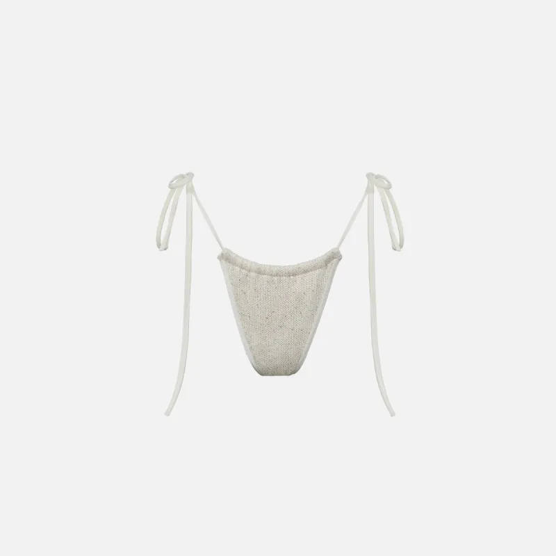 Asta Resort Lio Bikini Bottom - Ivory Sequin sold by Kith
