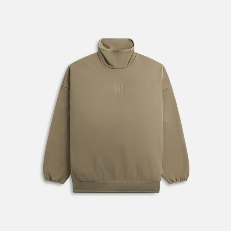 adidas x Fear of God Athletics Cotton Fleece Mock Neck - Clay sold by Kith