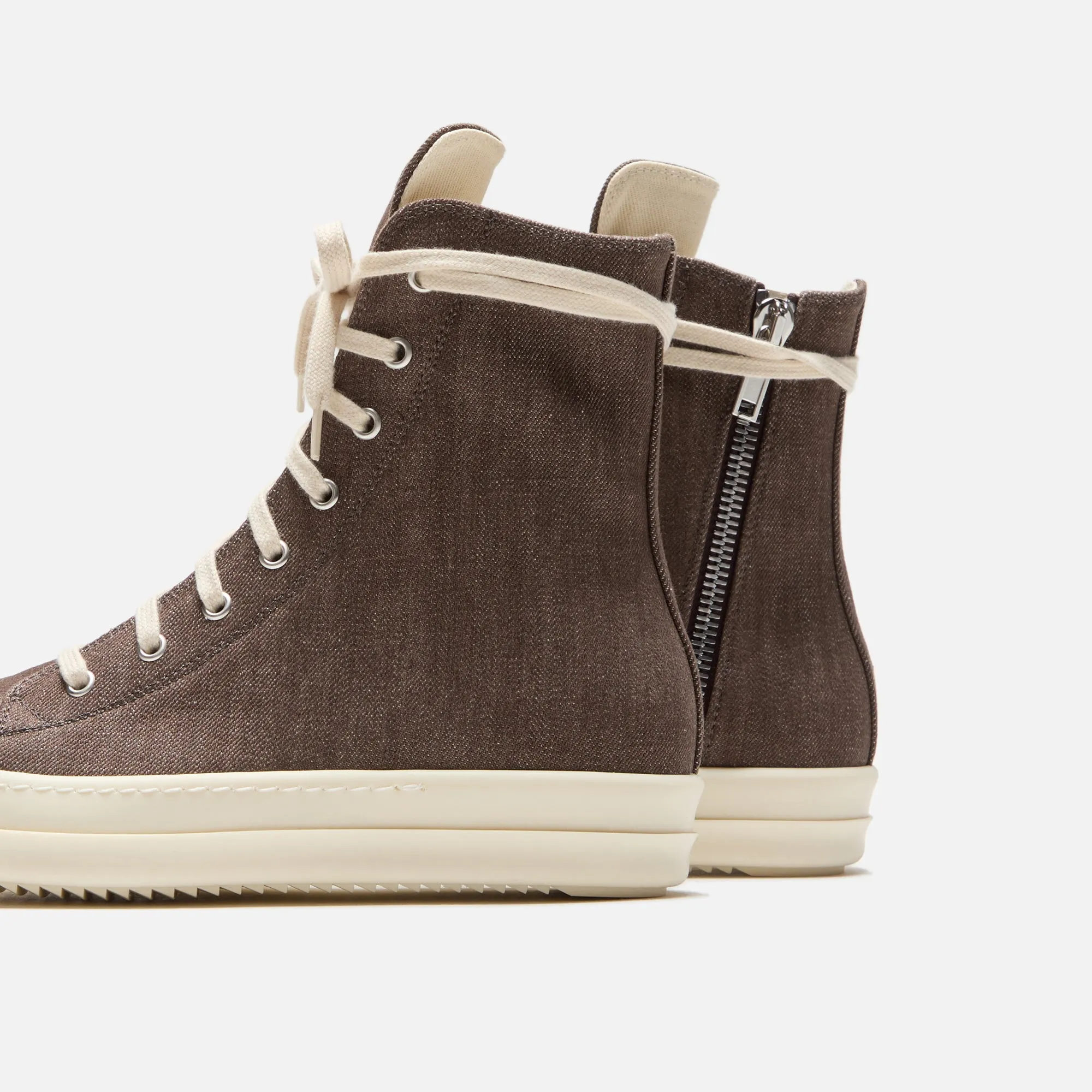 Rick Owens DRKSHDW Sneakers - Dark Dust / Milk / Milk Scarpe In Denim sold by Kith product image thumbnail 3