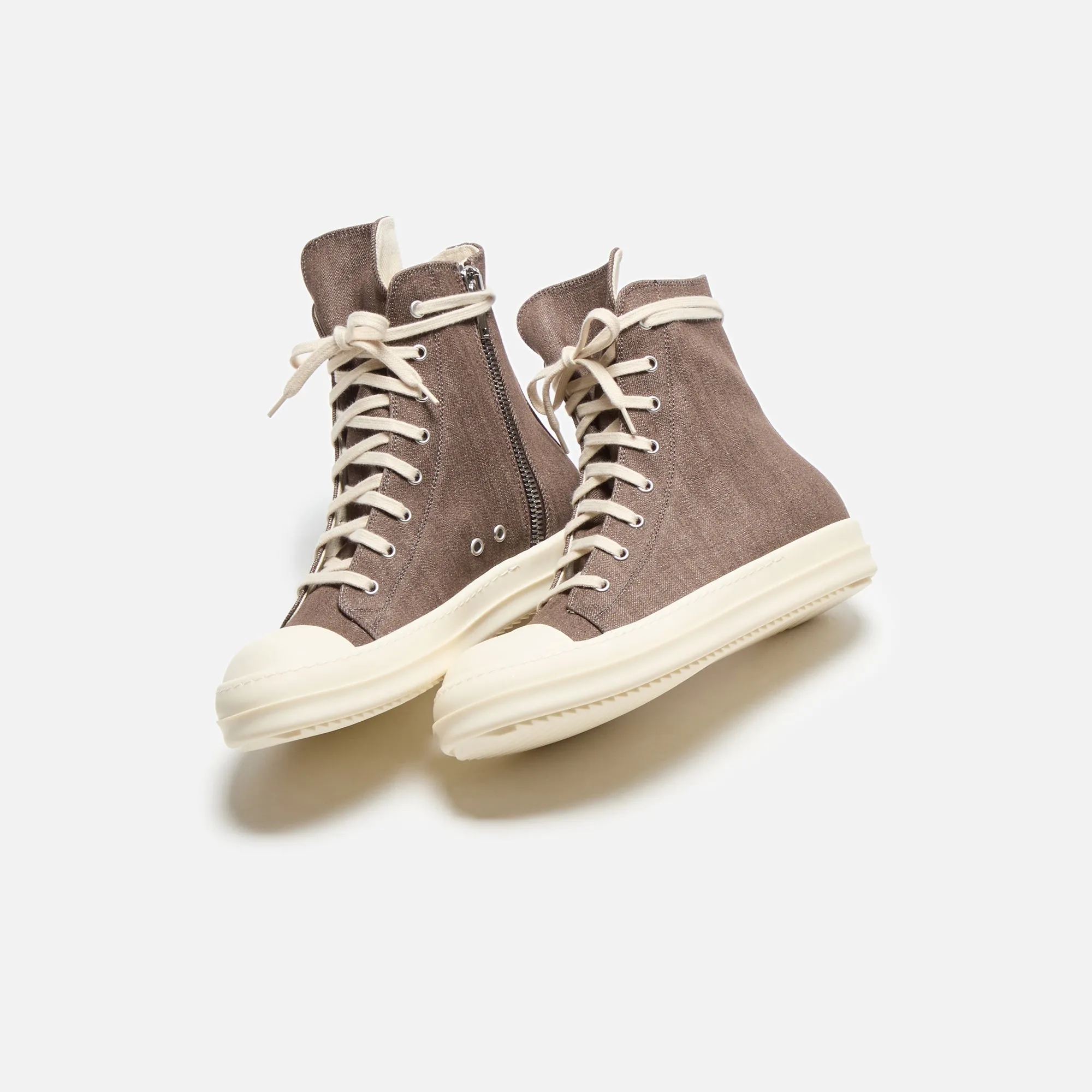 Rick Owens DRKSHDW Sneakers - Dark Dust / Milk / Milk Scarpe In Denim sold by Kith product image thumbnail 4