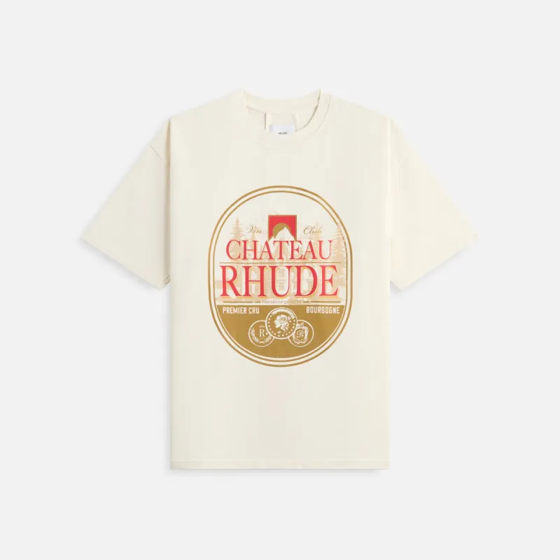 Rhude Premier Cru Tee - Vintage White sold by Kith