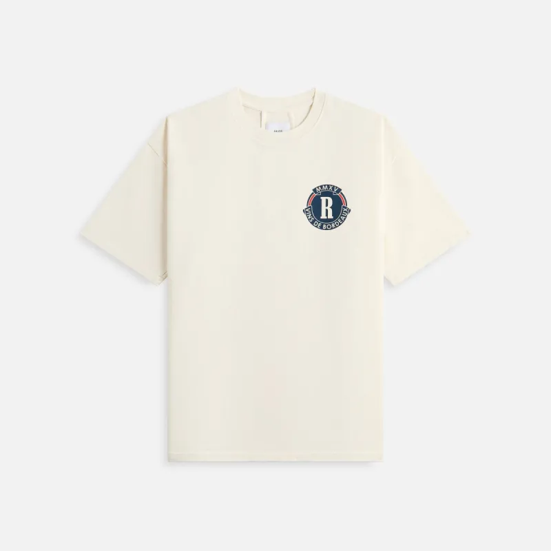 Rhude Bordeaux Wine Tee - White sold by Kith