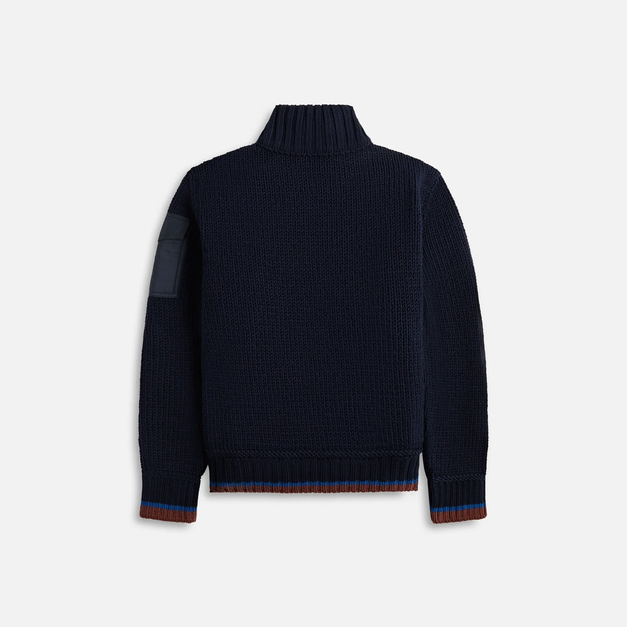 Moncler Comfort Round Wool Cardigan - Navy sold by Kith product image thumbnail 2