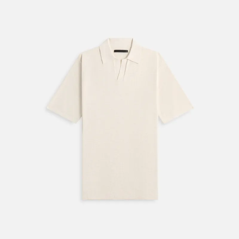 Stampd Ribbed Knit Polo - Fog sold by Kith