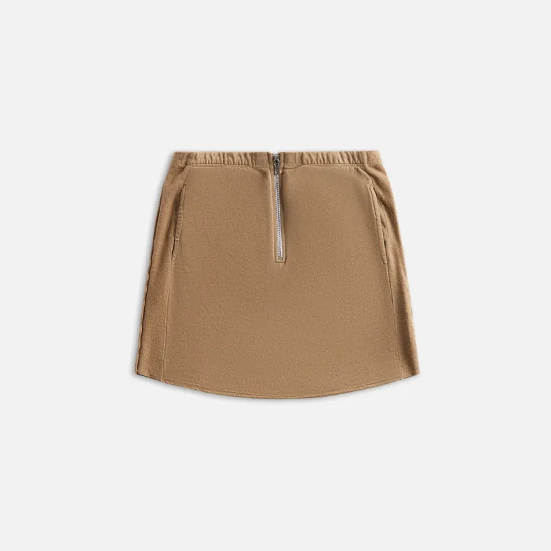 Sami Miro Vintage Porterhouse French Terry Mini Skirt - Taupe sold by Kith
