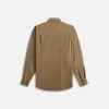 Auralee Washed Finx Twill Big Shirt - Brown sold by Kith