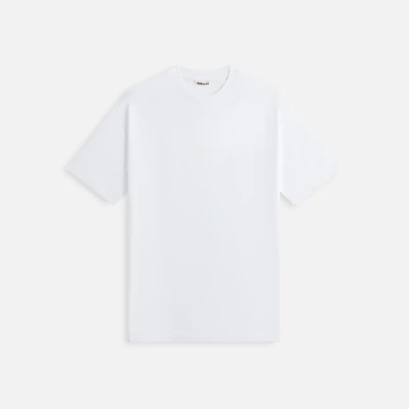 Auralee Seamless Crew Neck Tee - White sold by Kith