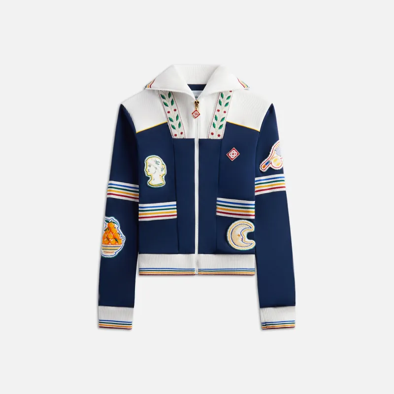 Casablanca Varsity Track Jacket - Navy sold by Kith