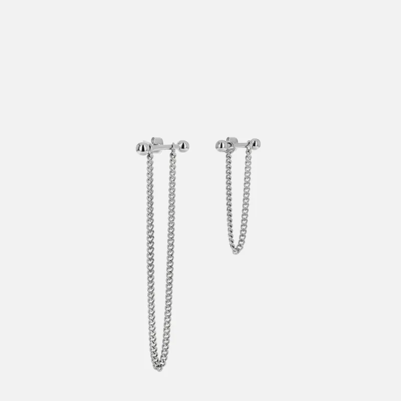 Justine Clenquet Moody Earring - Palladium sold by Kith
