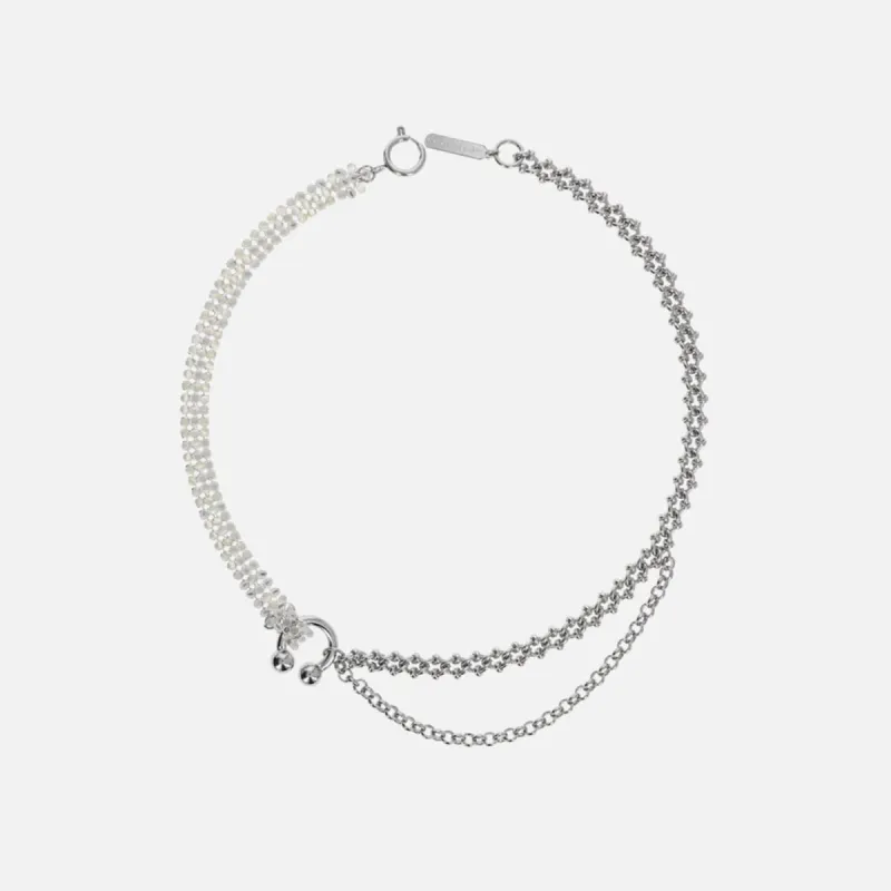 Justine Clenquet Jinn Necklace - Palladium sold by Kith