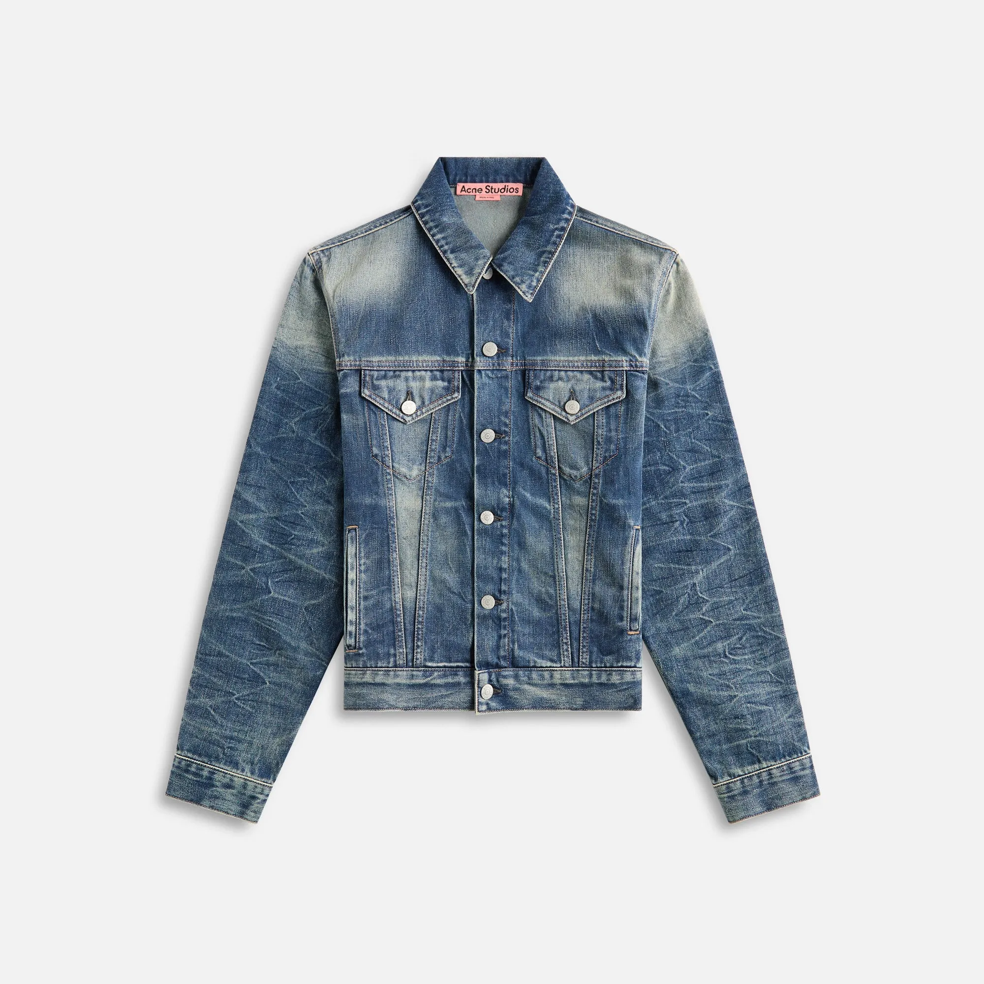 Acne Studios Rye Broadway Denim Jacket - Mid Blue sold by Kith