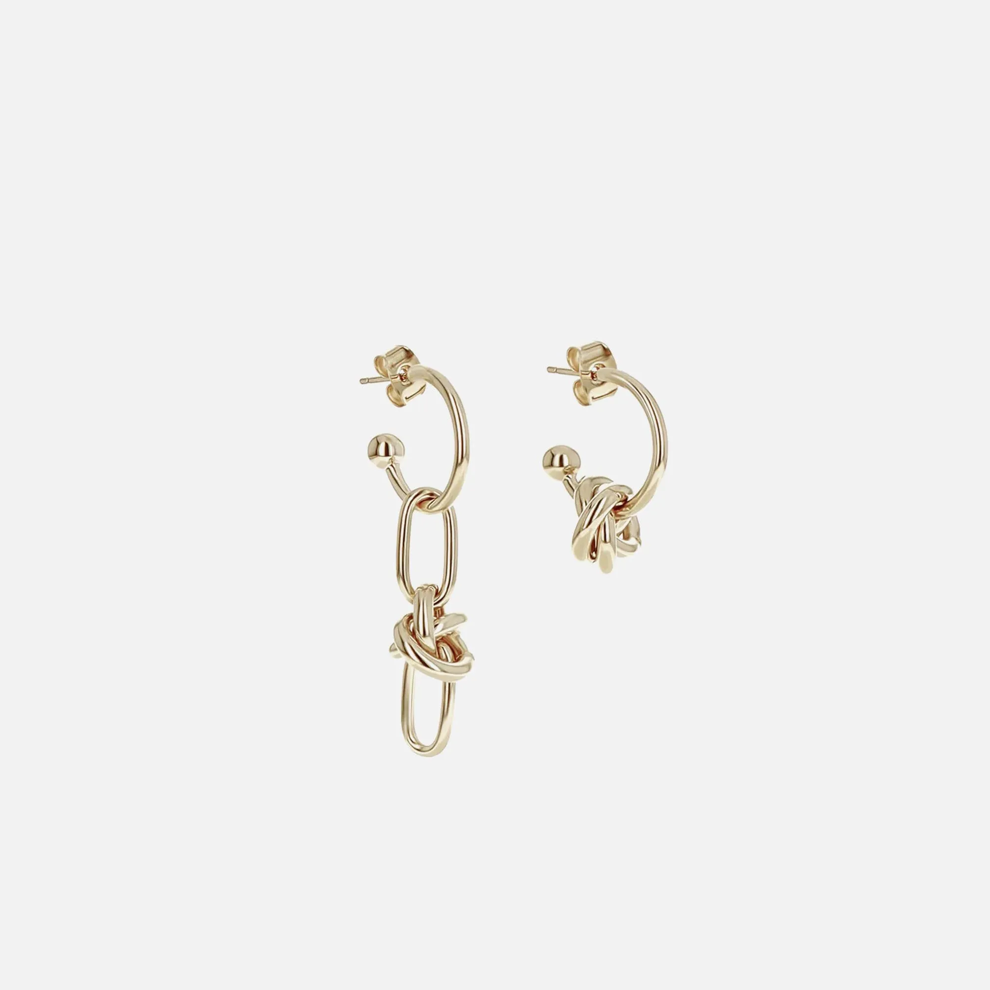 Justine Clenquet Daria Earrings - Gold sold by Kith