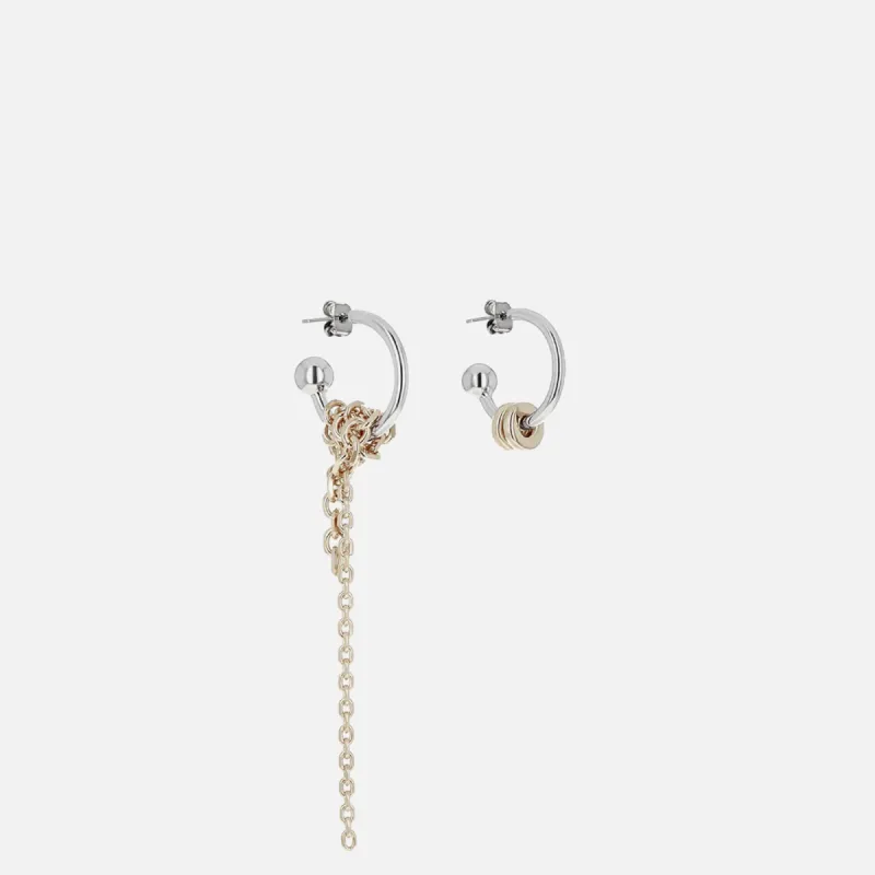 Justine Clenquet Moore Earrings - Gold / Palladium sold by Kith