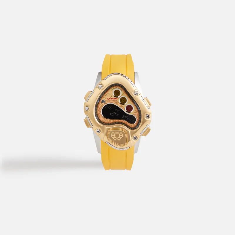 LAARVEE Sinngouki Gold Precision Rubber - Brushed Golden Bezel / Golden Dial made by Kith