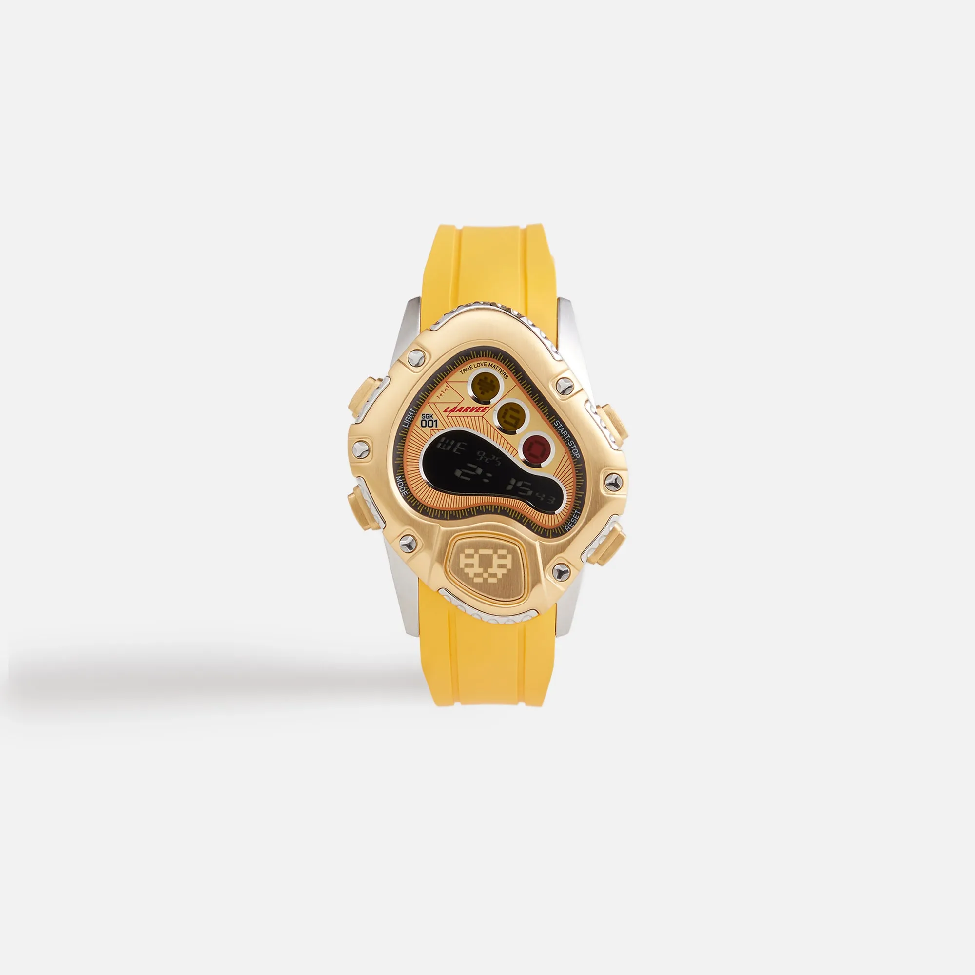 LAARVEE Sinngouki Gold Precision Rubber - Brushed Golden Bezel / Golden Dial sold by Kith