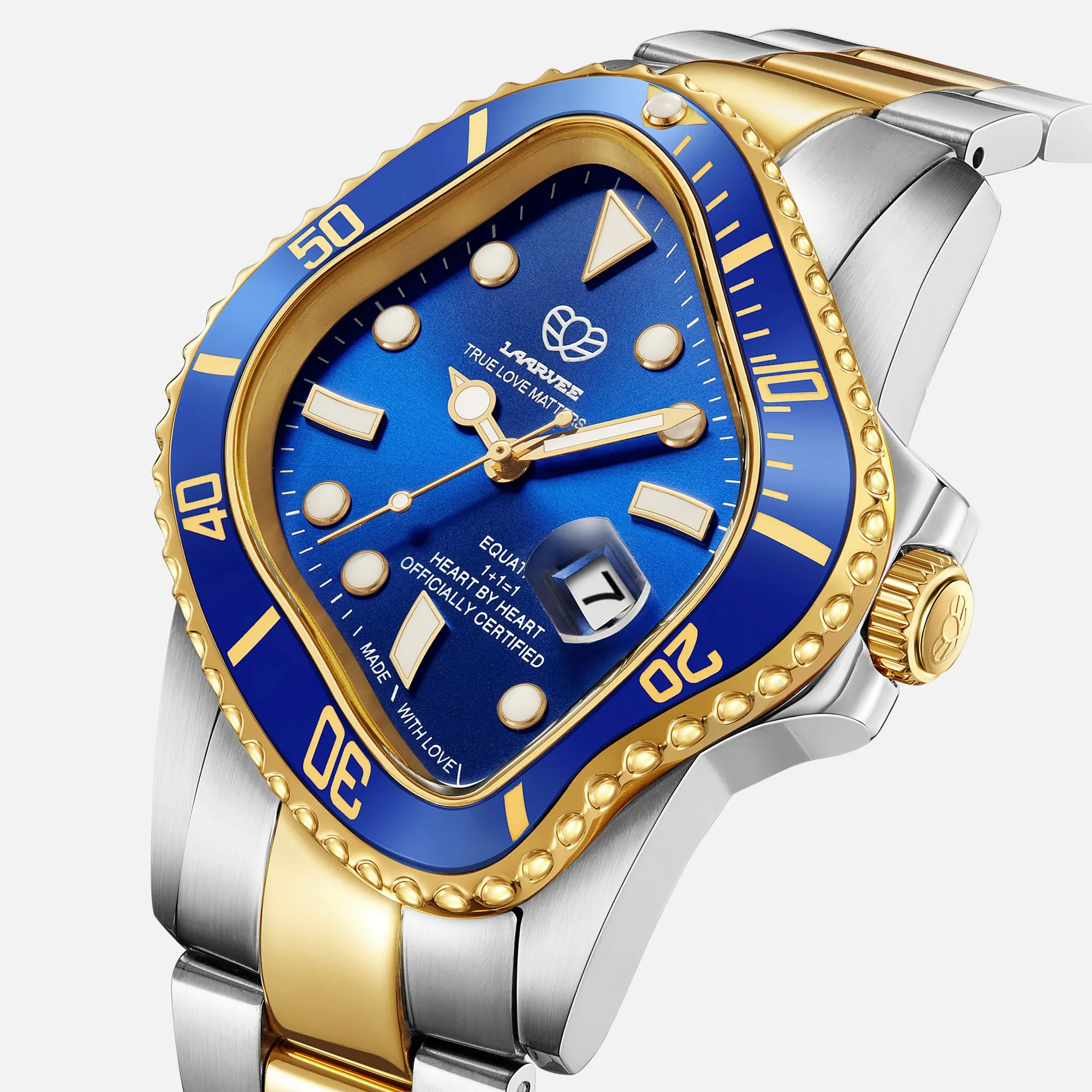 LAARVEE Silver & Golden Precision Steel - Blue Bezel / Blue Dial sold by Kith product image thumbnail 3