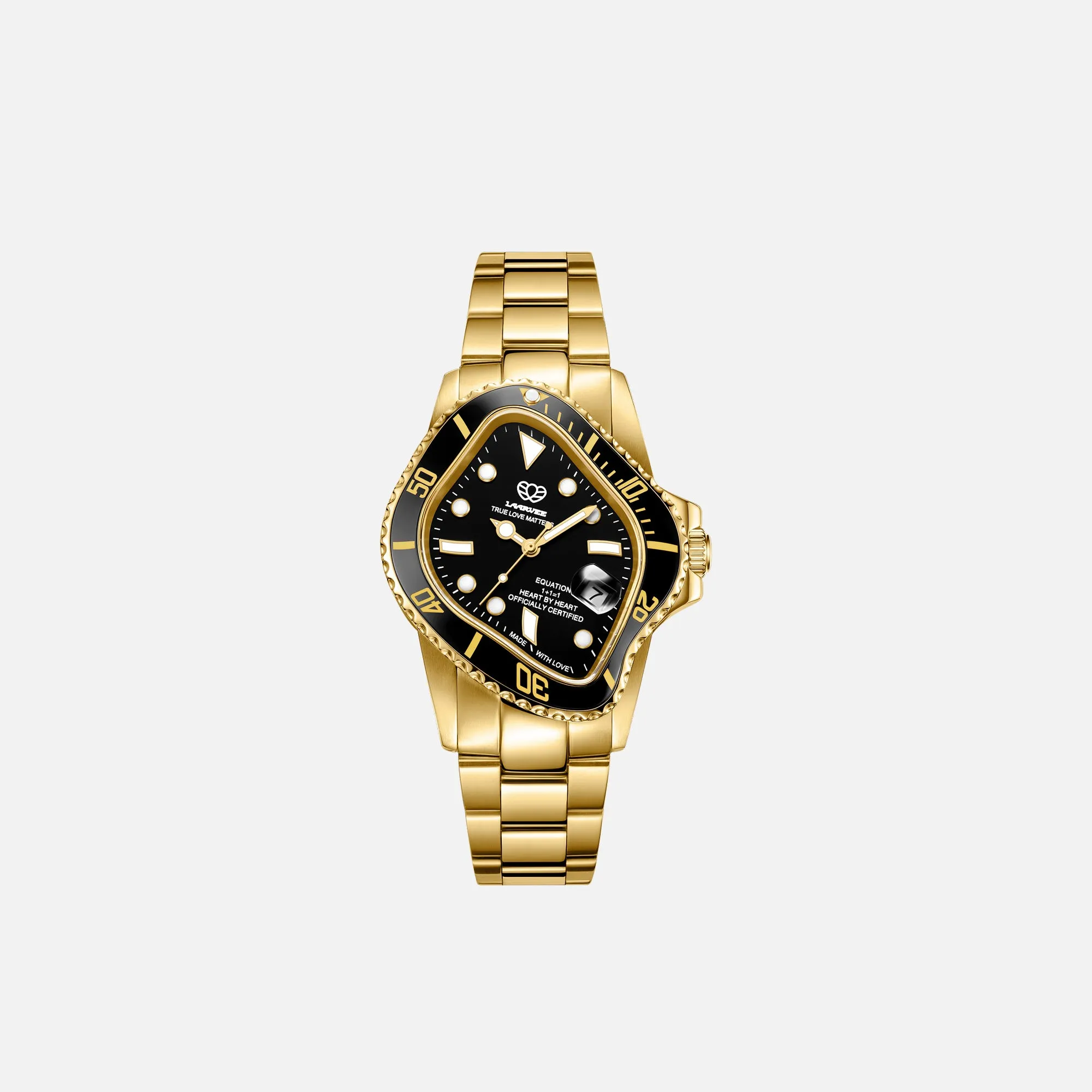 LAARVEE Golden Precision Steel - Black Bezel / Black Dial sold by Kith
