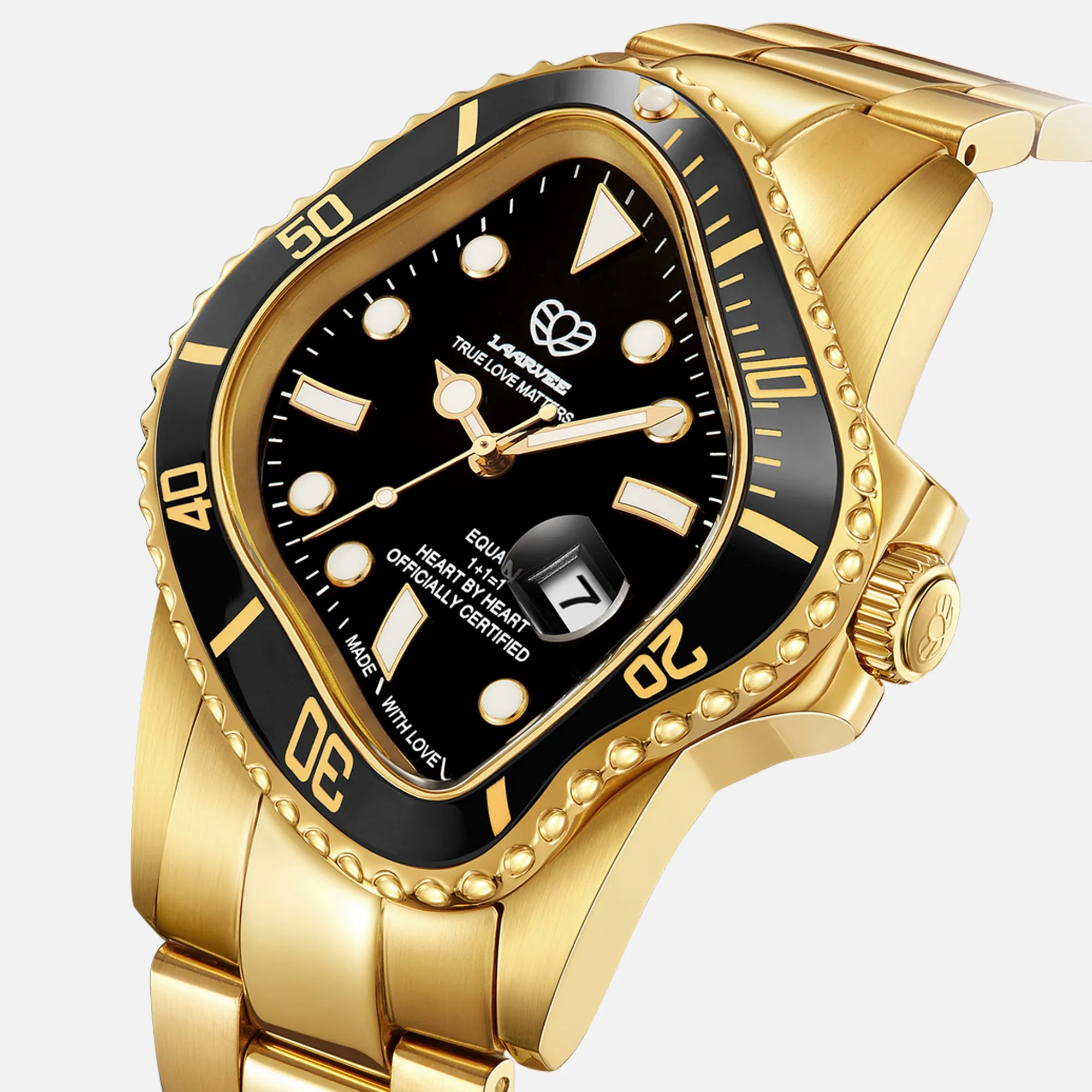 LAARVEE Golden Precision Steel - Black Bezel / Black Dial sold by Kith product image thumbnail 3