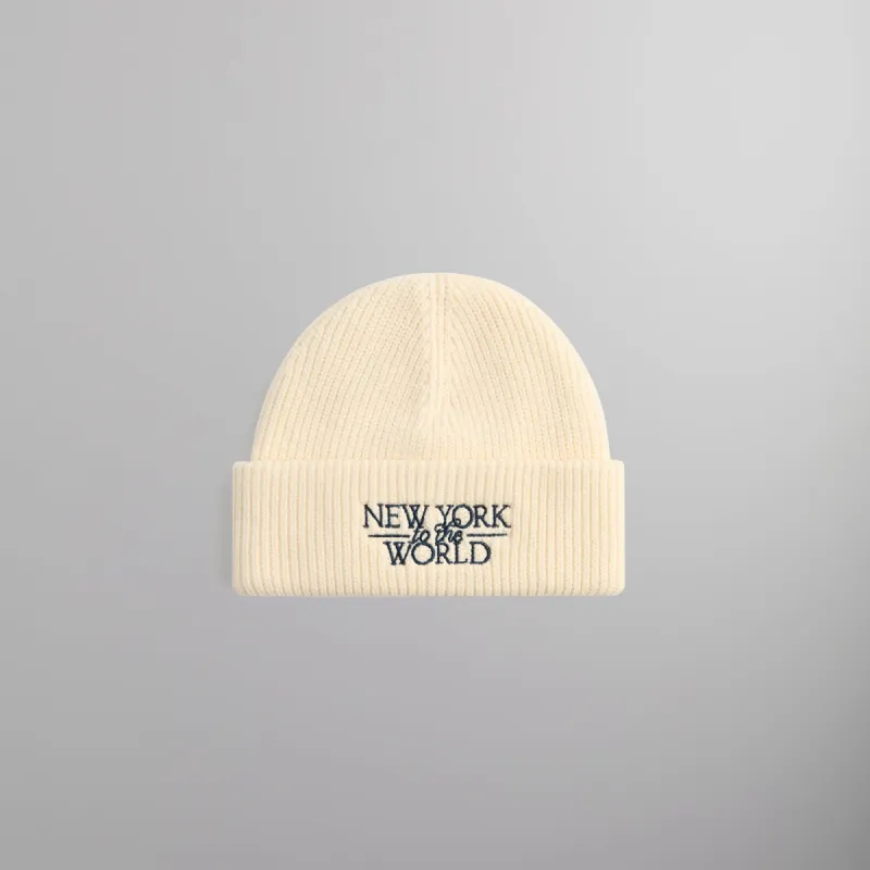 Kith NY to the World Mia Beanie - Sandrift sold by Kith