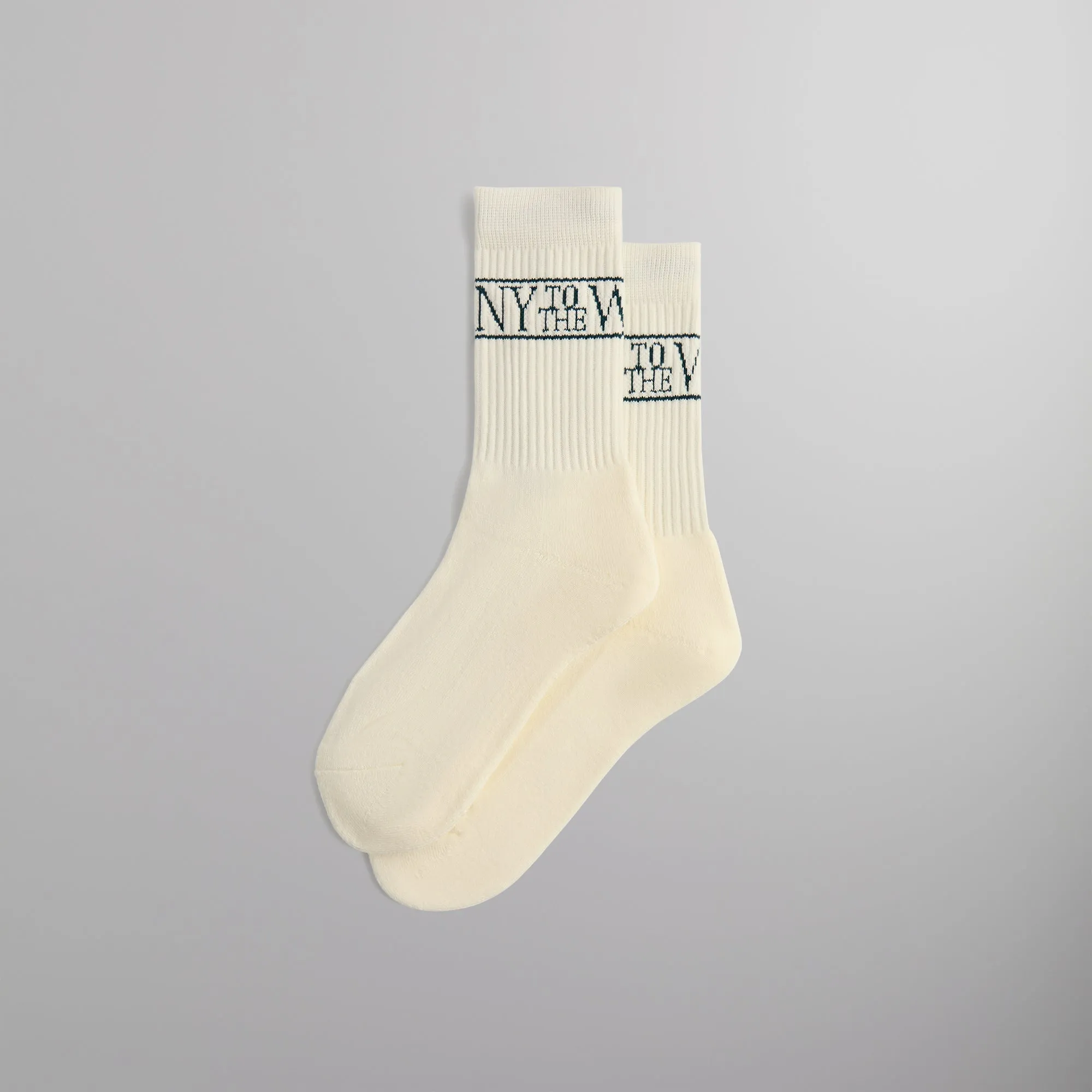 Kith NY to the World Crew Socks - White sold by Kith
