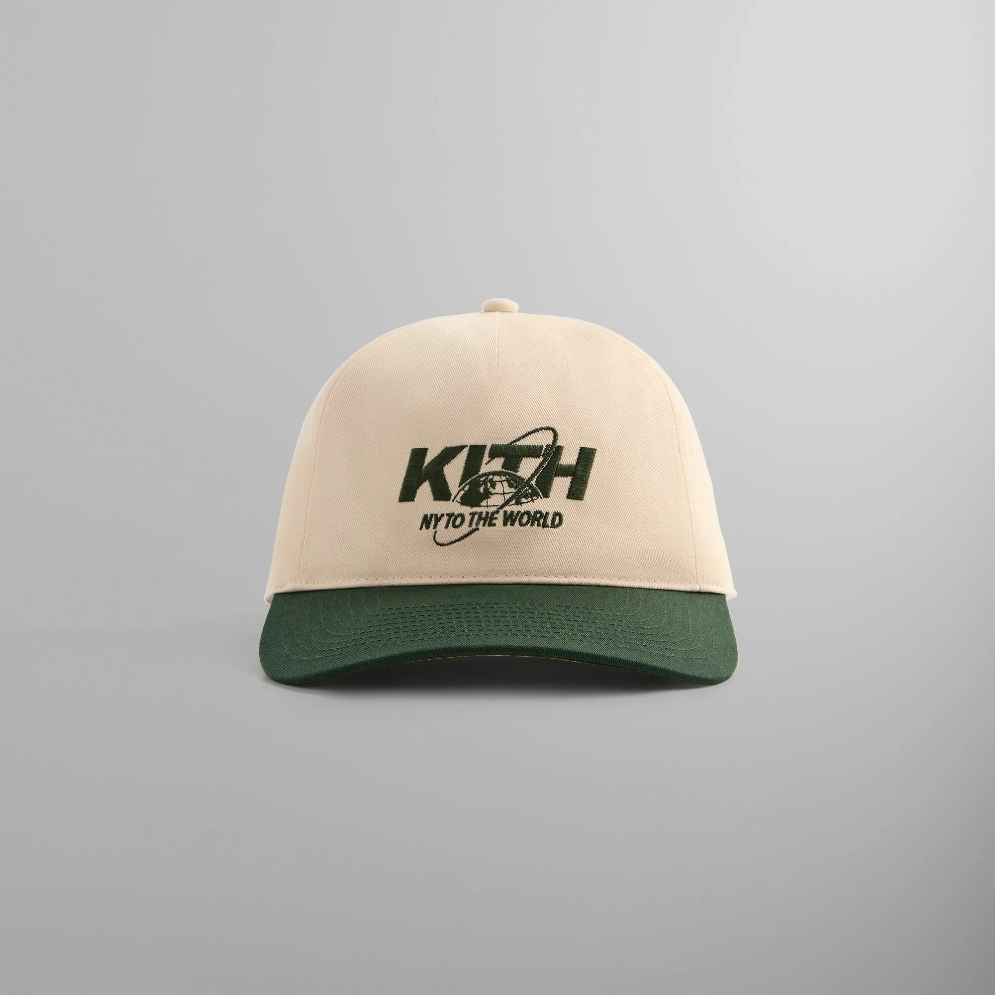 Kith NY to the World Two Tone Low Pinch Crown - Sandrift sold by Kith