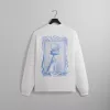 Kith NY to the World Liberty Apple Flame Vintage Long Sleeve Tee - White sold by Kith