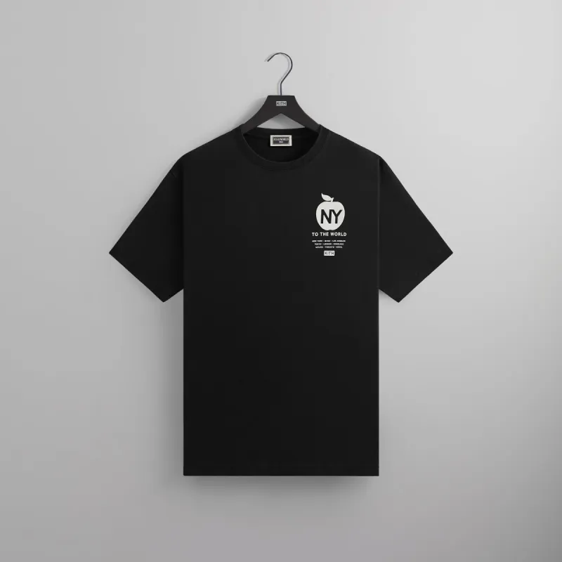 Kith NY to the World International Tee - Black sold by Kith