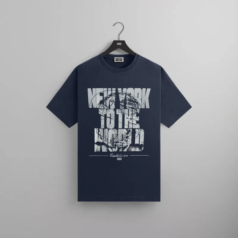 Kith NY to the World Unisphere Vintage Tee - Nocturnal sold by Kith