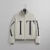 Kith Big Letter New York Wyona Full Zip Sweater - Light Heather Grey sold by Kith