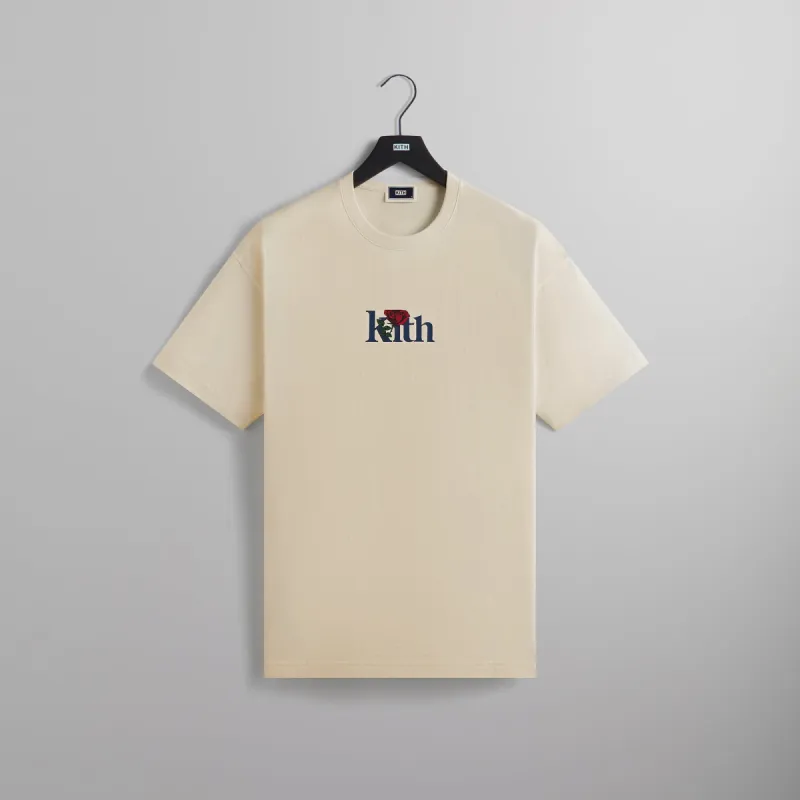 Kith Rose Serif Tee - Sandrift sold by Kith