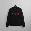 Kith Signature Rose Crewneck - Black sold by Kith